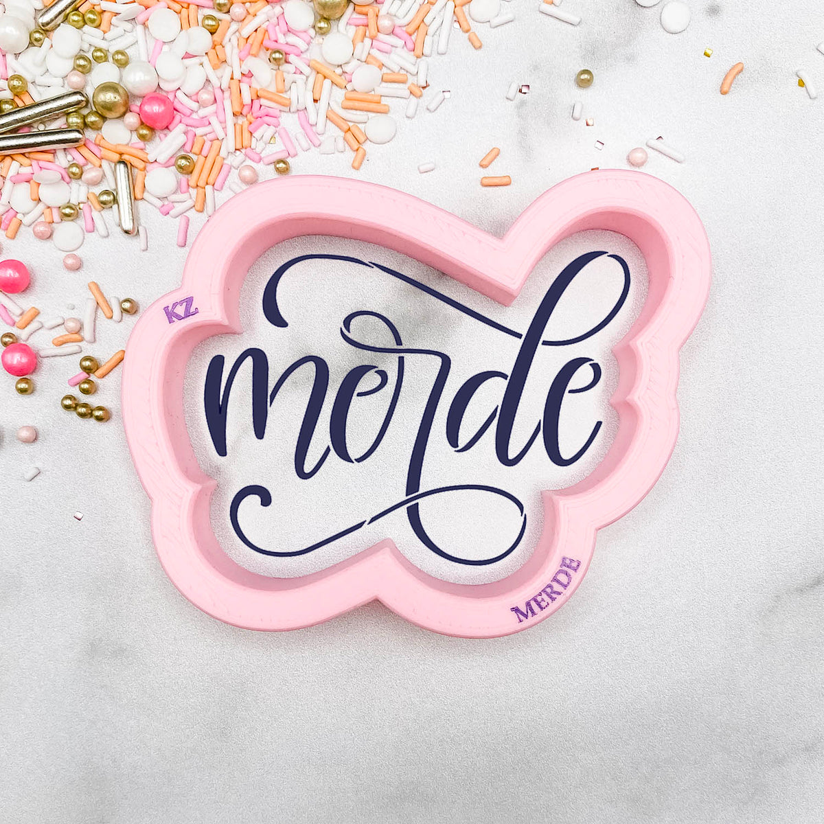 Cookie Cutters Merde Hand Lettered