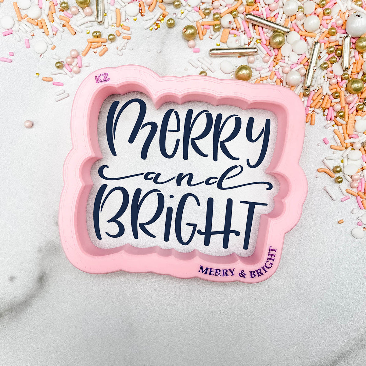 Cookie Cutters Merry and Bright Hand Lettered