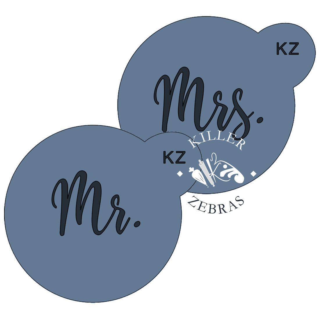 Typography Mr. &amp; Mrs. (Style 2)