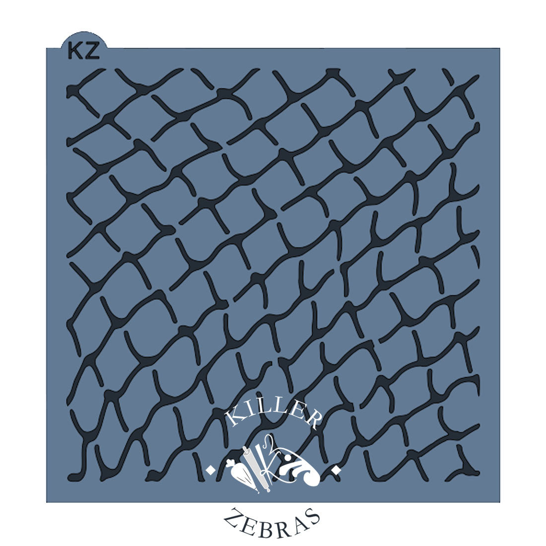 5.5 x 5.5 Stencil Fishing Net Stencil