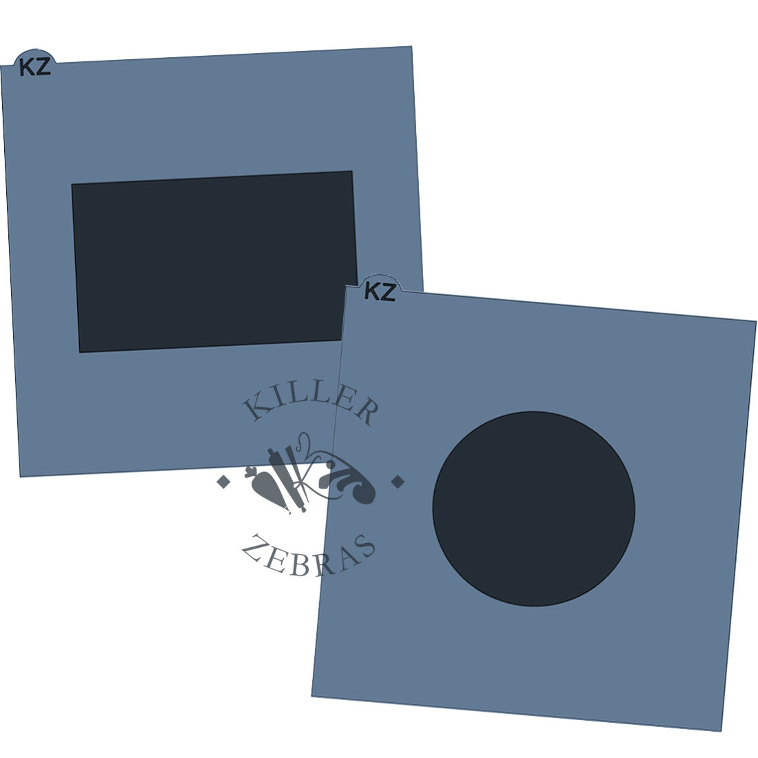 5.5 x 5.5 Stencil Stencil Adapters Both