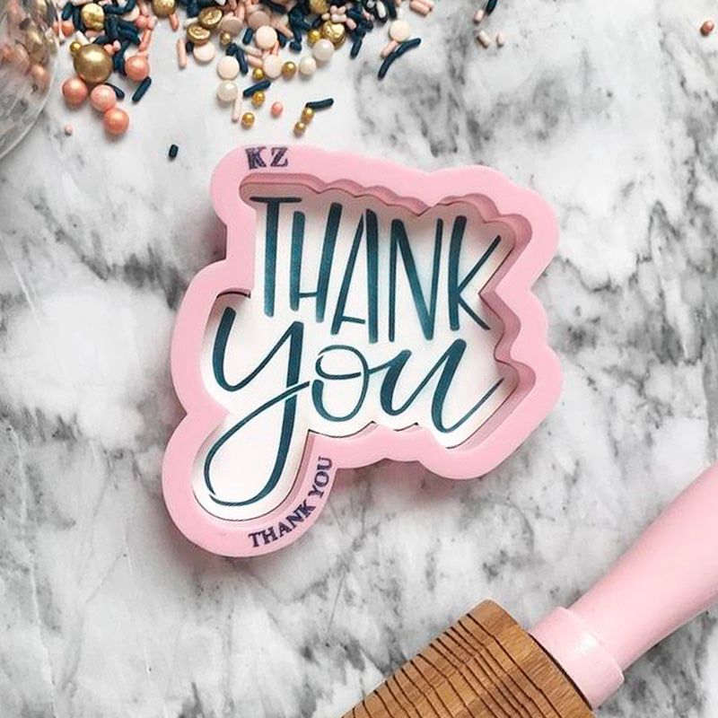 Cookie Cutters Thank You Hand Lettered (Style 2)