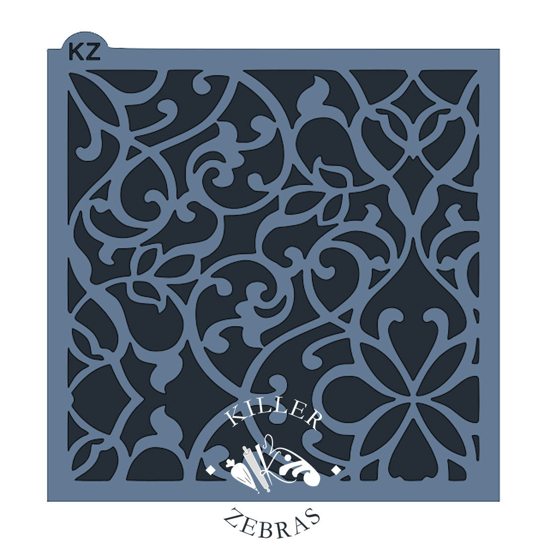 5.5 x 5.5 Stencil Wrought Iron Stencil